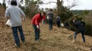 Volunteers clean the forest for a Forest Garden